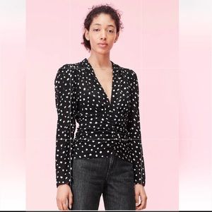 Rebecca Taylor Nova Dot Blouse Size 10